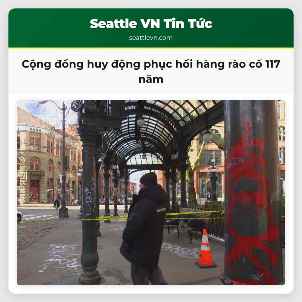 Cộng đồng huy động phục hồi hàng rào cổ 117 năm