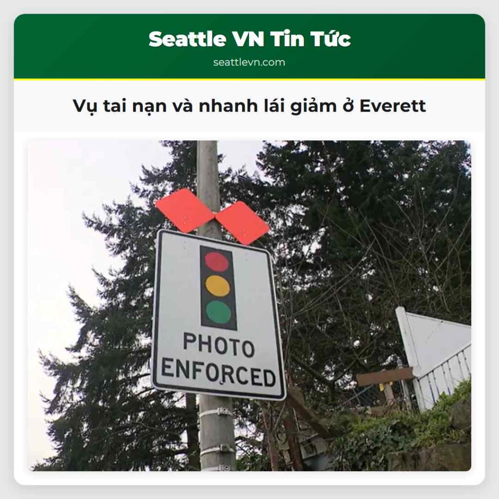 Vụ tai nạn và nhanh lái giảm ở Everett