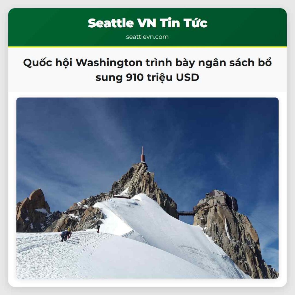 Quốc hội Washington trình bày ngân sách bổ sung