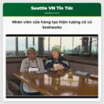 Hai nhân viên cửa hàng tạp hóa ở Seattle tạo hiện tượng với những điệu nhảy cổ vũ đội Seahawks