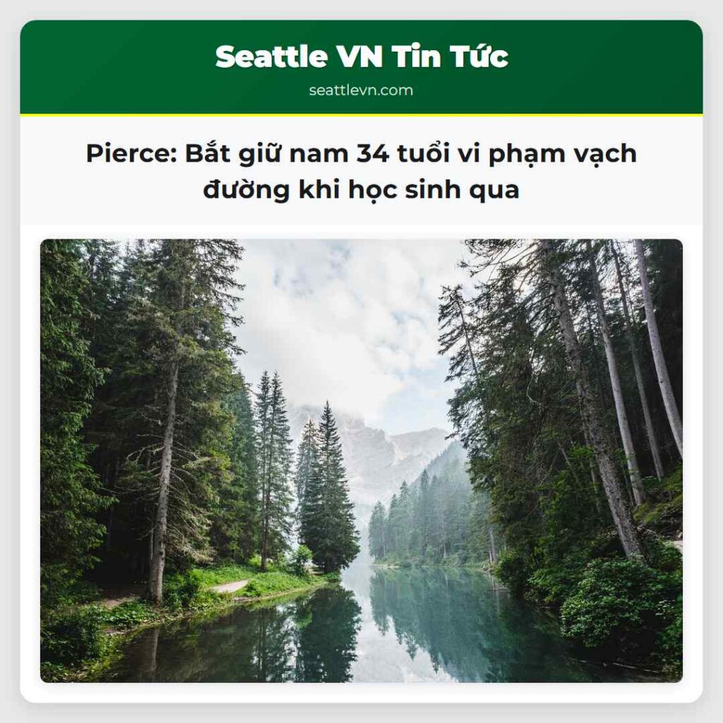 Pierce: Bắt giữ nam 34 tuổi vi phạm vạch đường