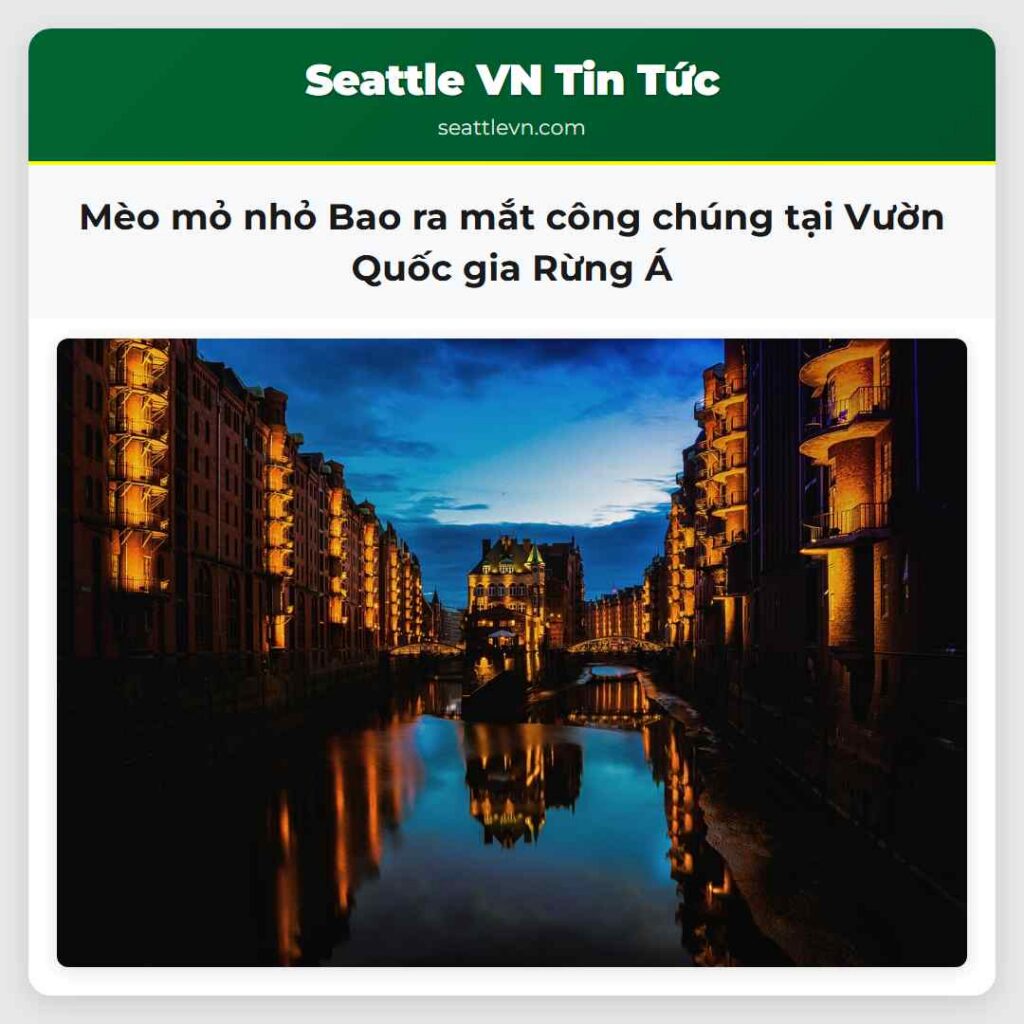 Mèo mỏ nhỏ Bao ra mắt công chúng tại Vườn Quốc