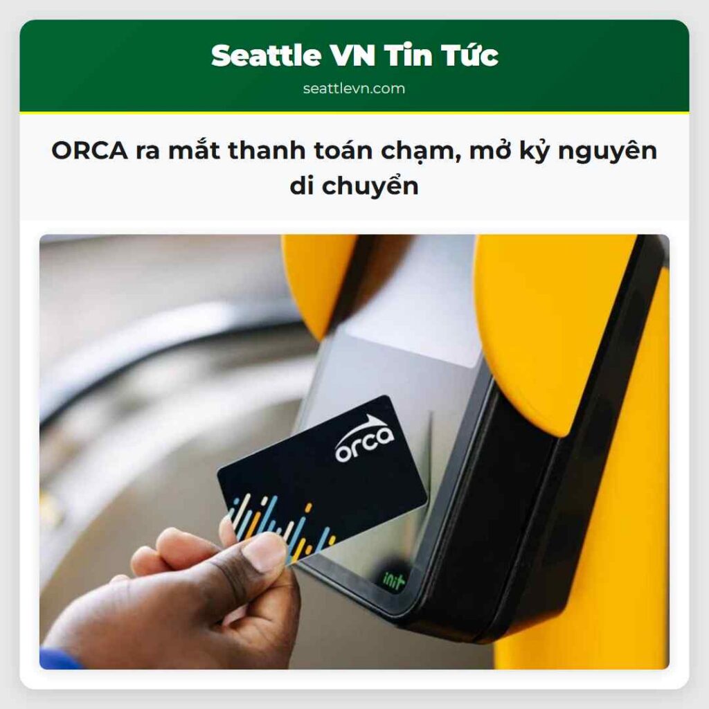 ORCA ra mắt thanh toán chạm, mở kỷ nguyên di