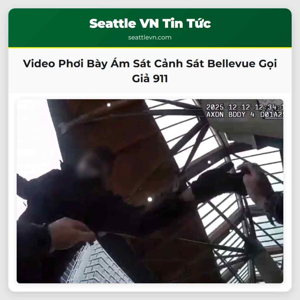 Video Phơi Bày Ám Sát Cảnh Sát Bellevue Gọi Giả