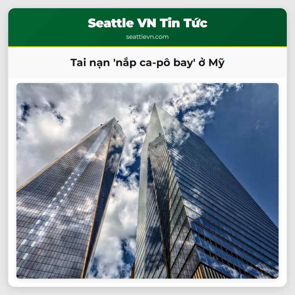 Tai nạn 'nắp ca-pô bay' ở Mỹ