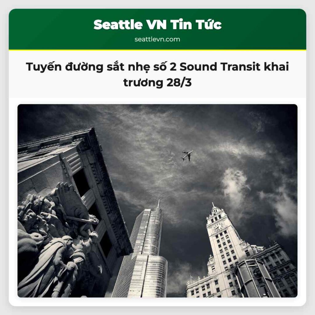 Tuyến đường sắt nhẹ số 2 Sound Transit khai