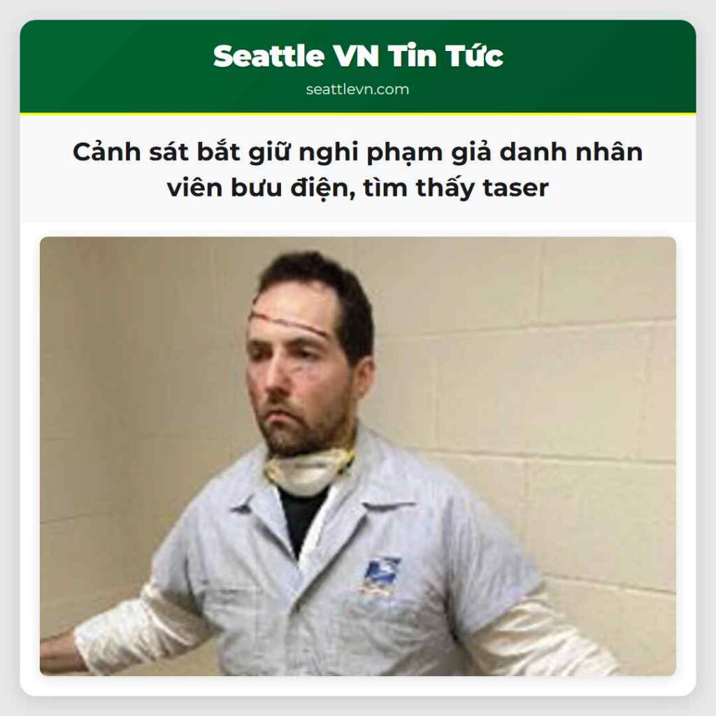 Cảnh sát bắt giữ nghi phạm giả danh nhân viên bưu