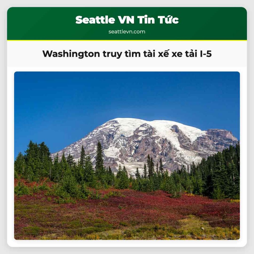 Washington truy tìm tài xế xe tải I-5