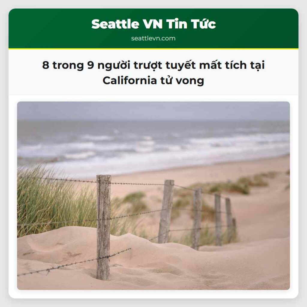 8 trong 9 người trượt tuyết mất tích tại