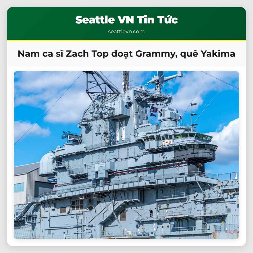 Nam ca sĩ Zach Top đoạt Grammy, quê Yakima