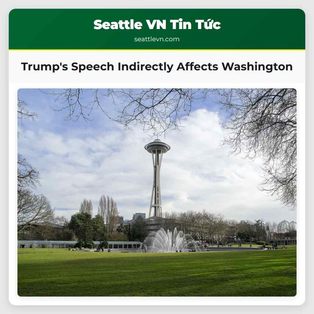 Trump's Speech Indirectly Affects Washington