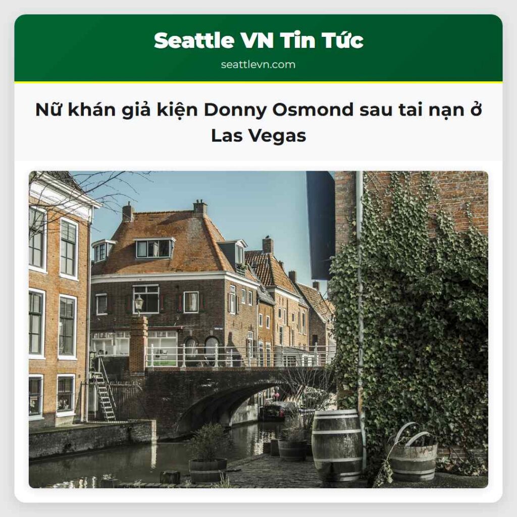 Nữ khán giả kiện Donny Osmond sau tai nạn ở Las