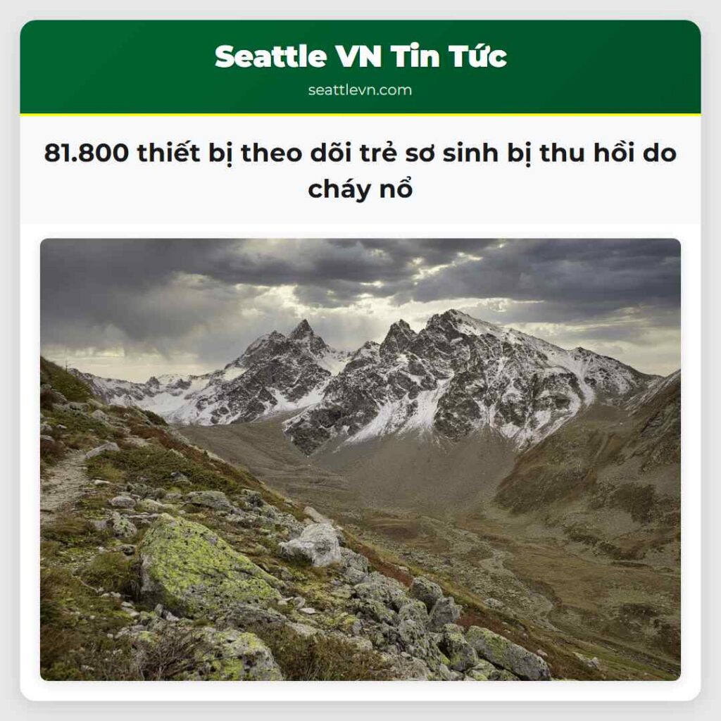 81.800 thiết bị theo dõi trẻ sơ sinh bị thu hồi