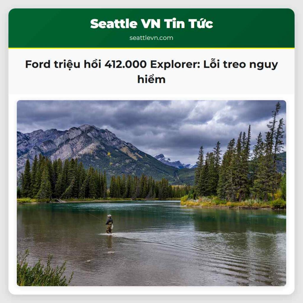 Ford triệu hồi 412.000 Explorer: Lỗi treo nguy