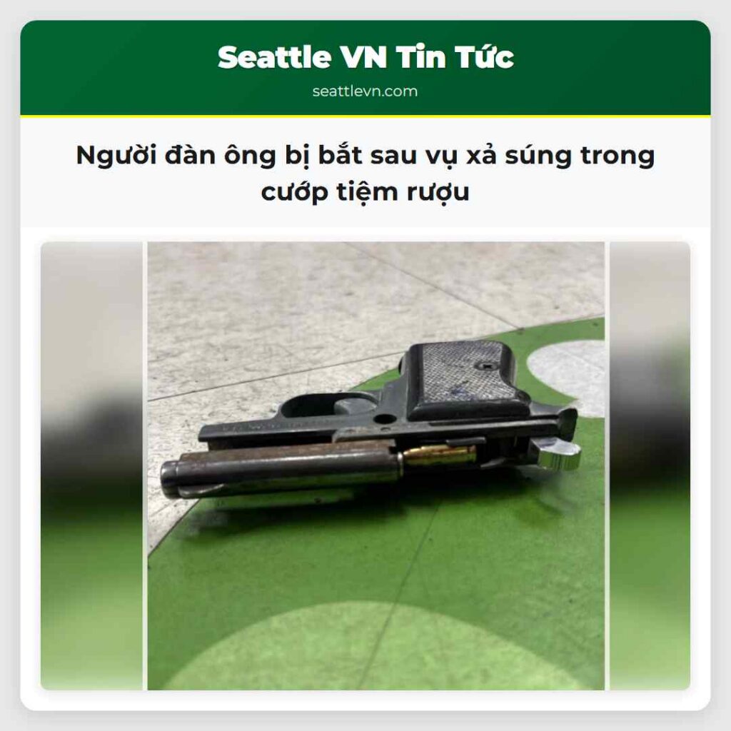 Người đàn ông bị bắt sau vụ xả súng trong cướp