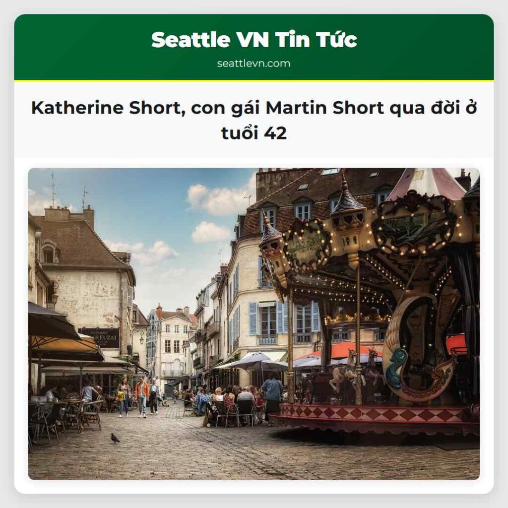 Katherine Short, con gái Martin Short qua đời ở