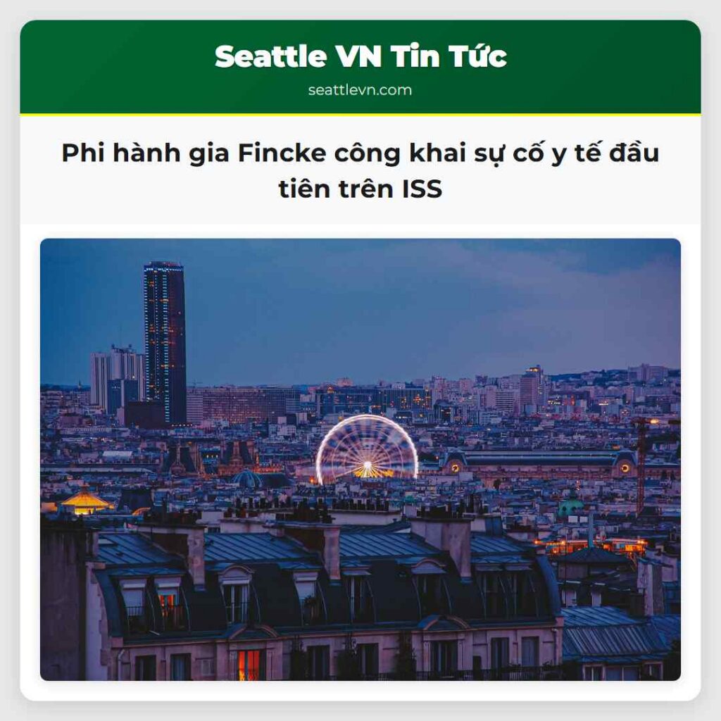 Phi hành gia Fincke công khai sự cố y tế đầu tiên