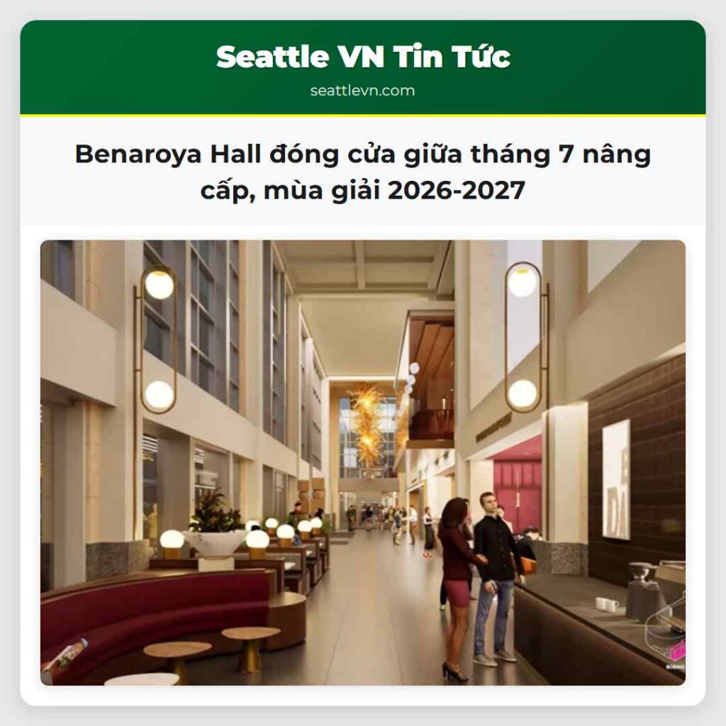Benaroya Hall đóng cửa giữa tháng 7 nâng cấp, mùa