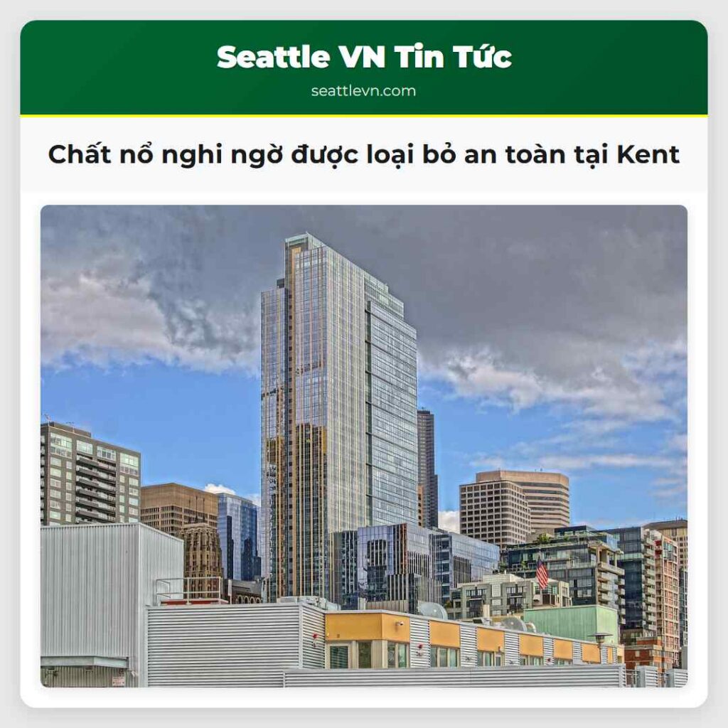 Chất nổ nghi ngờ được loại bỏ an toàn tại Kent