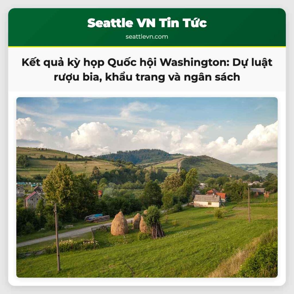 Kết quả kỳ họp Quốc hội Washington: Dự luật rượu