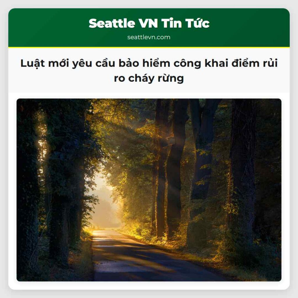 Luật mới yêu cầu bảo hiểm công khai điểm rủi ro