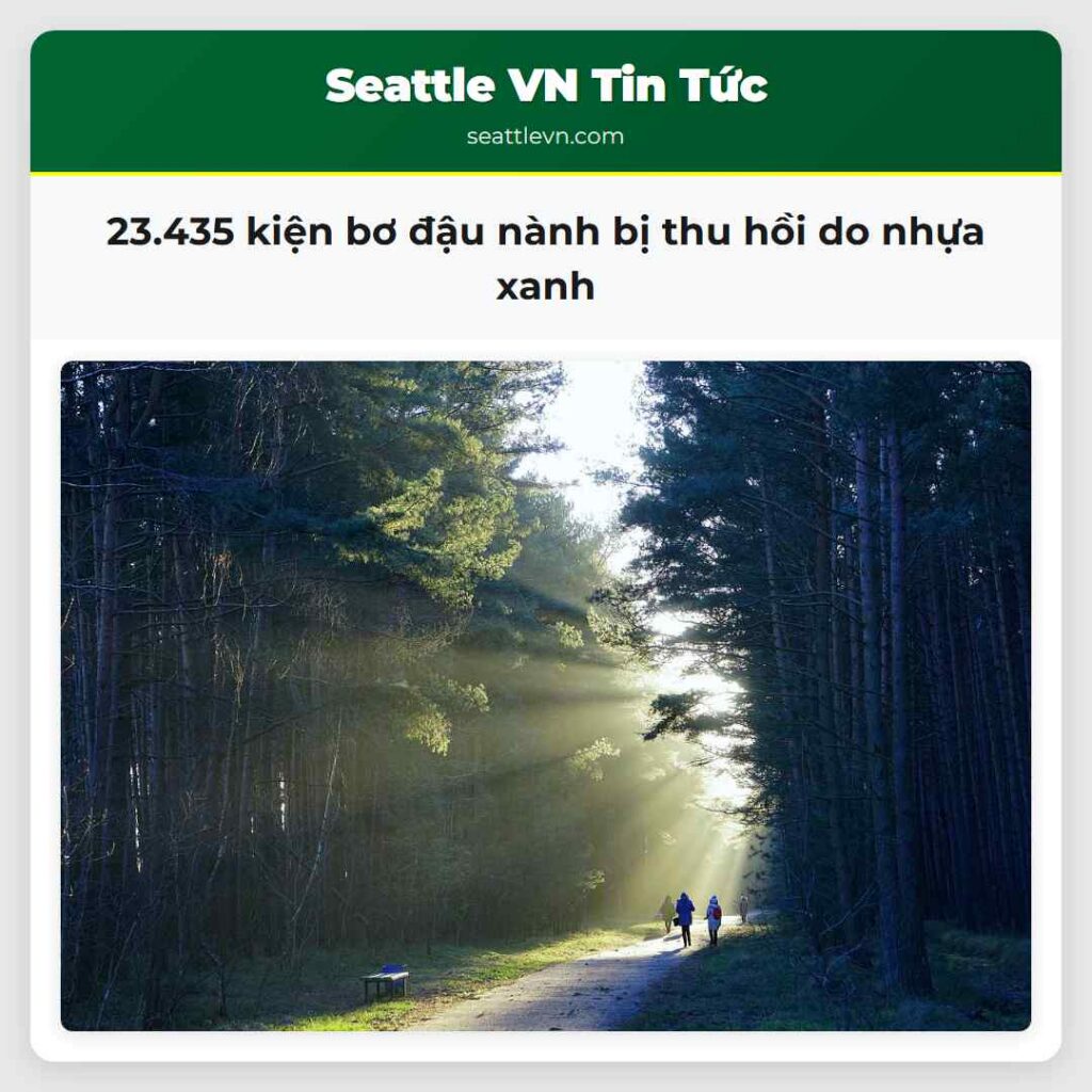 23.435 kiện bơ đậu nành bị thu hồi do nhựa xanh