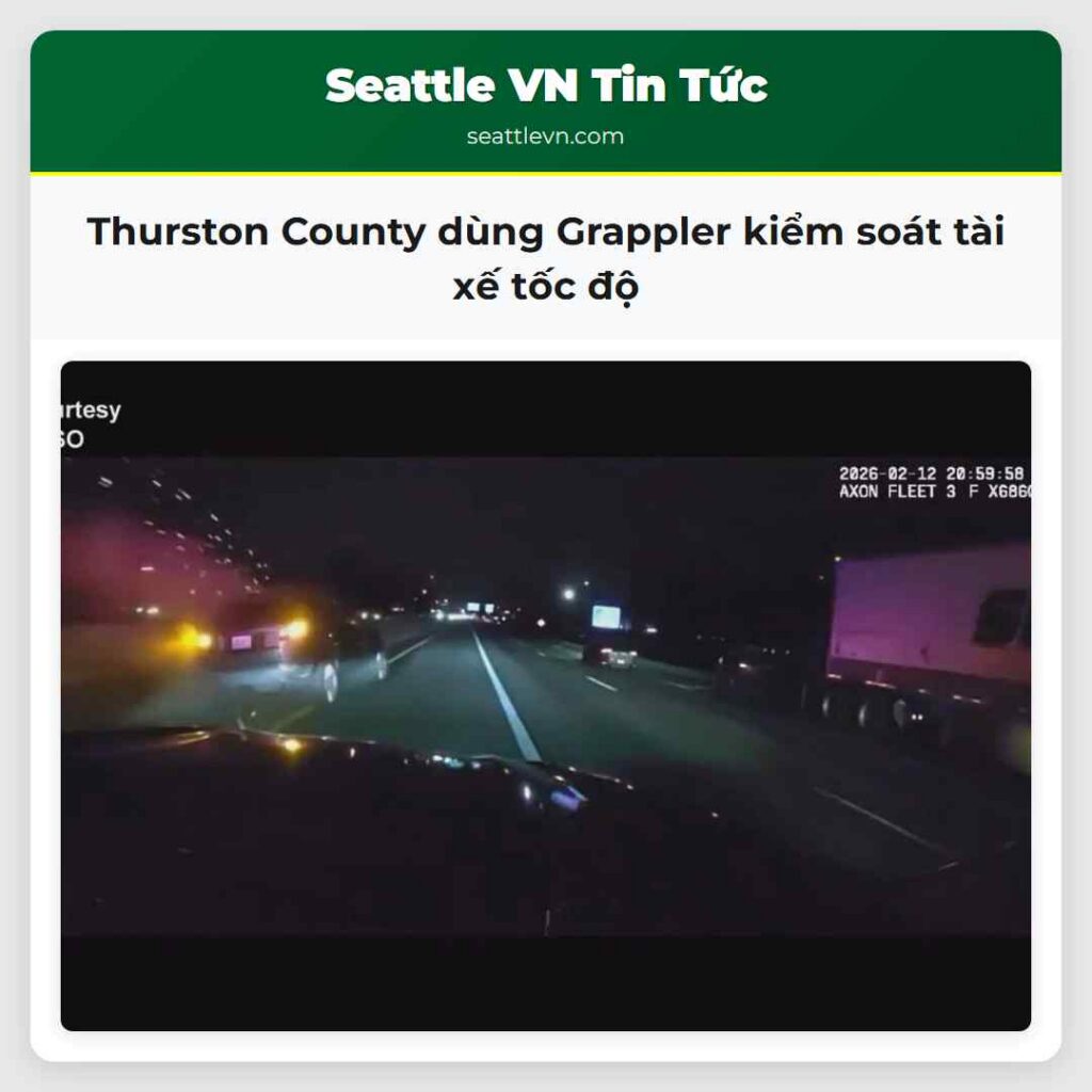 Thurston County dùng Grappler kiểm soát tài xế