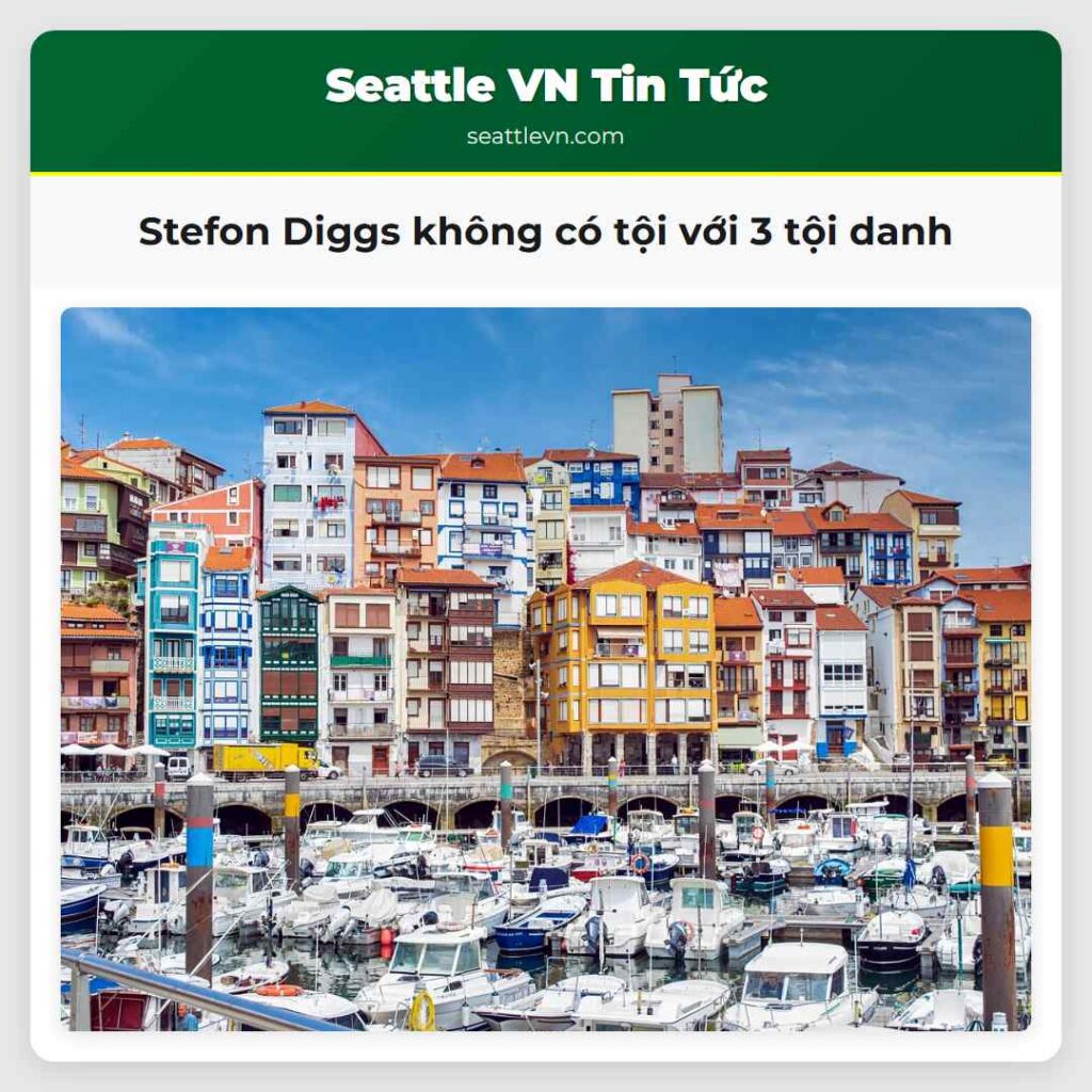 Stefon Diggs không có tội với 3 tội danh