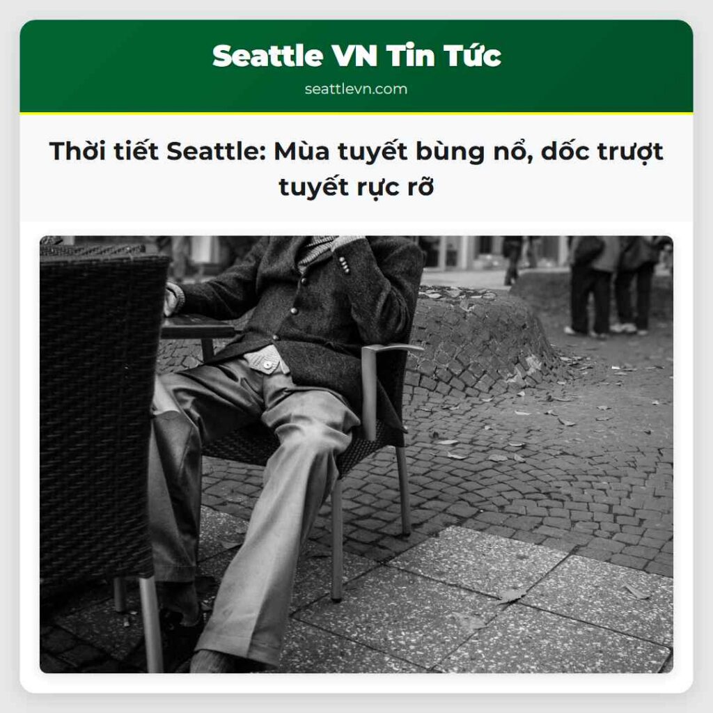 Thời tiết Seattle: Mùa tuyết bùng nổ, dốc trượt