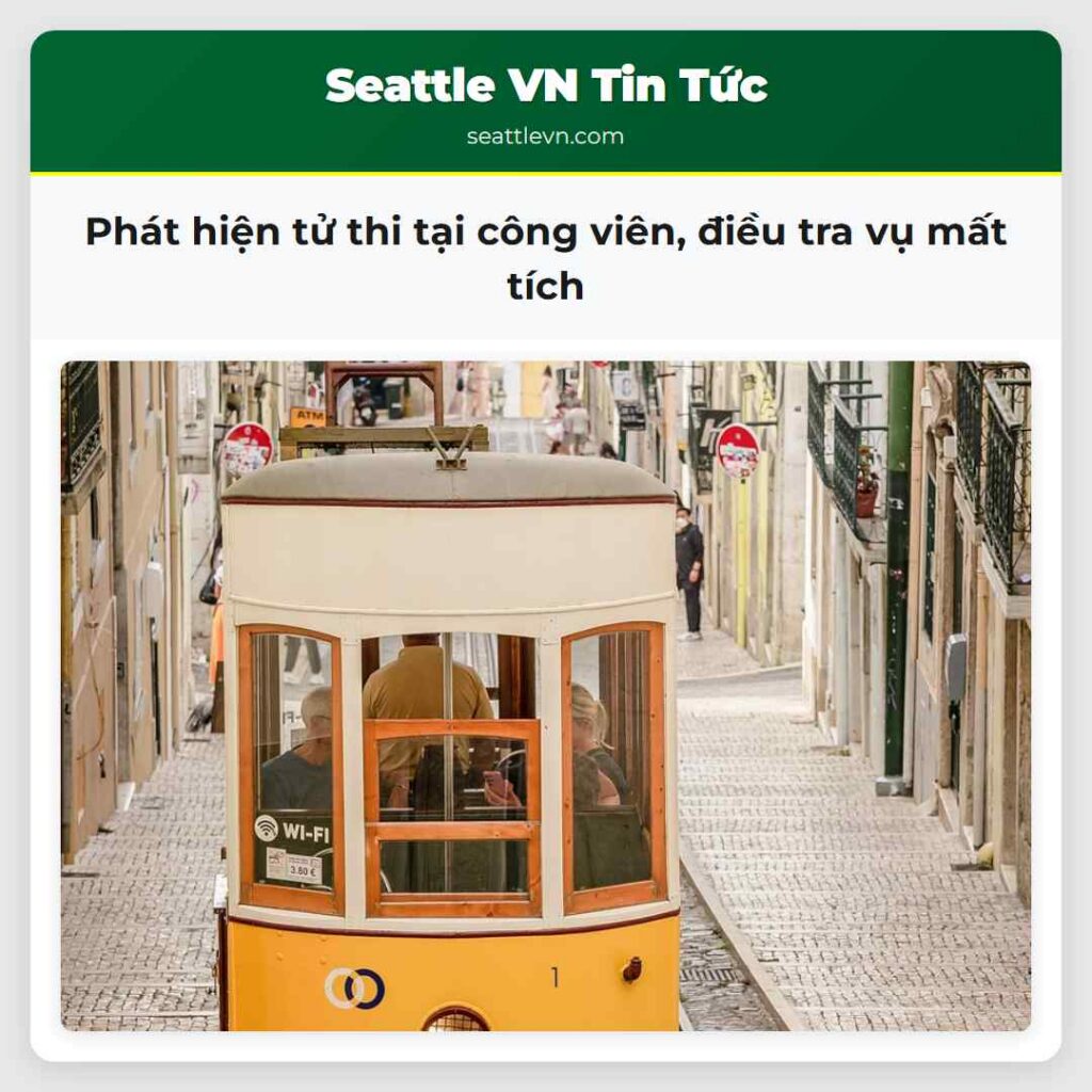 Phát hiện tử thi tại công viên, điều tra vụ mất