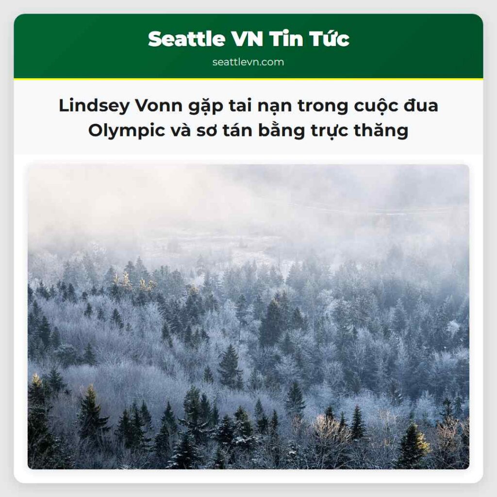 Lindsey Vonn gặp tai nạn trong cuộc đua Olympic