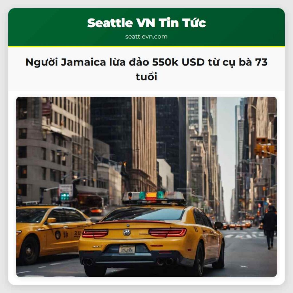 Người Jamaica lừa đảo 550k USD từ cụ bà 73 tuổi