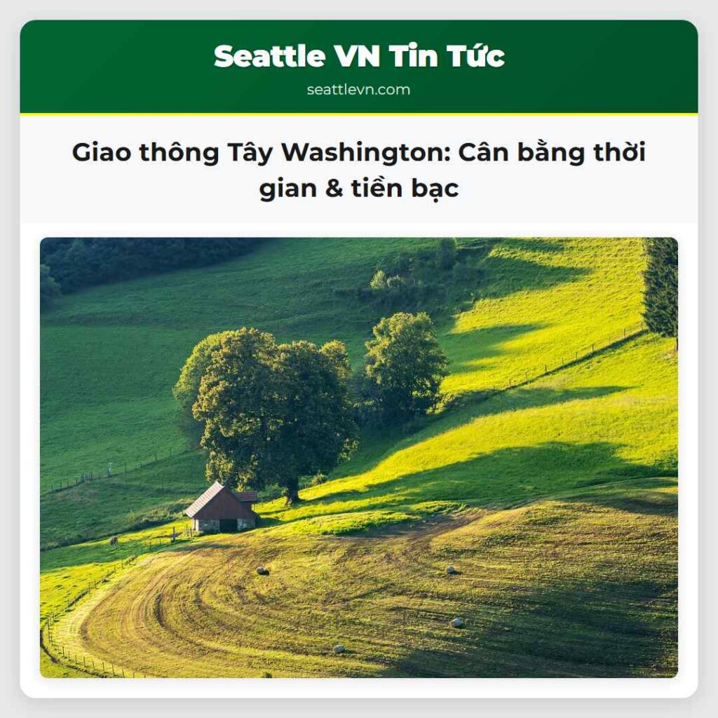 Giao thông Tây Washington: Cân bằng thời gian &