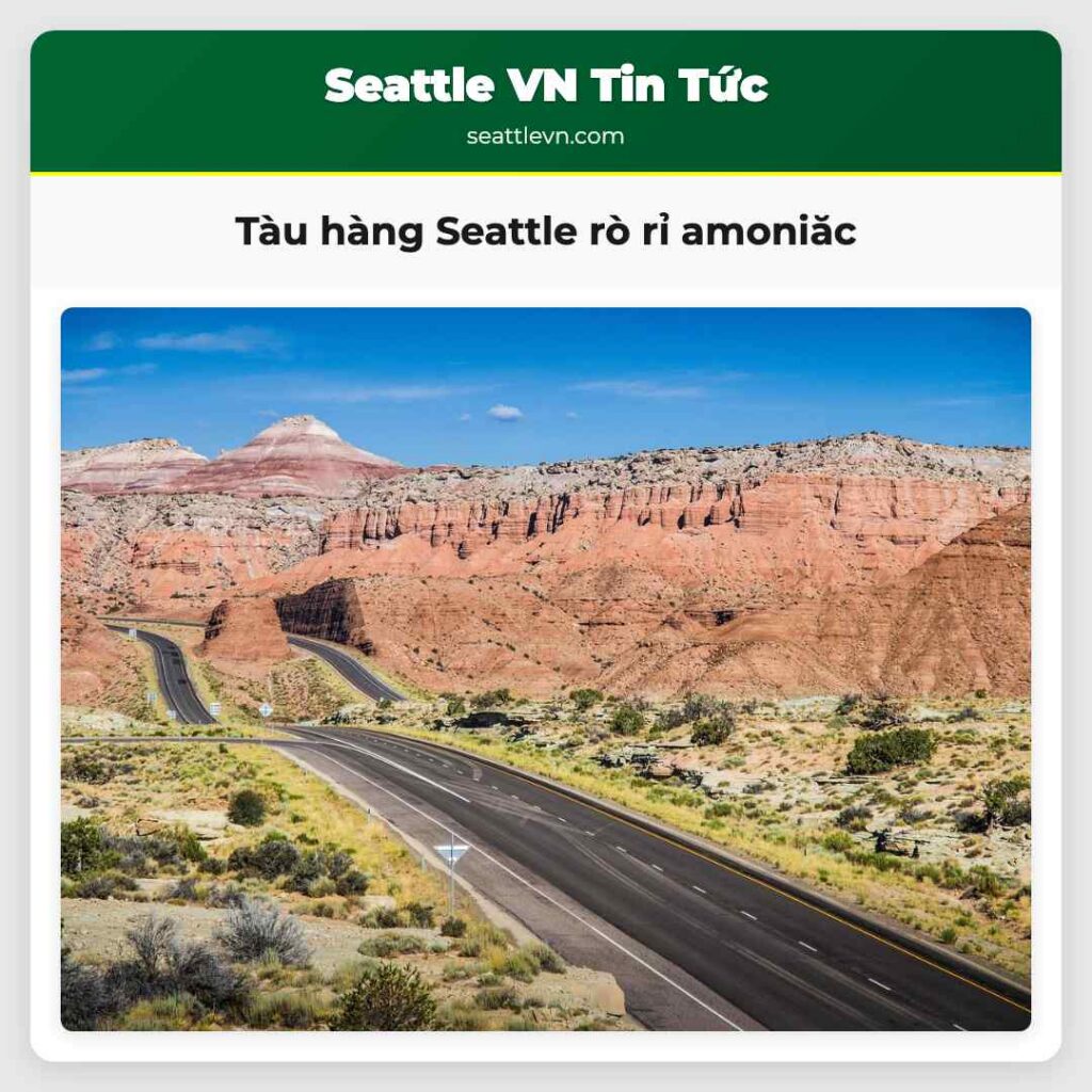 Tàu hàng Seattle rò rỉ amoniăc