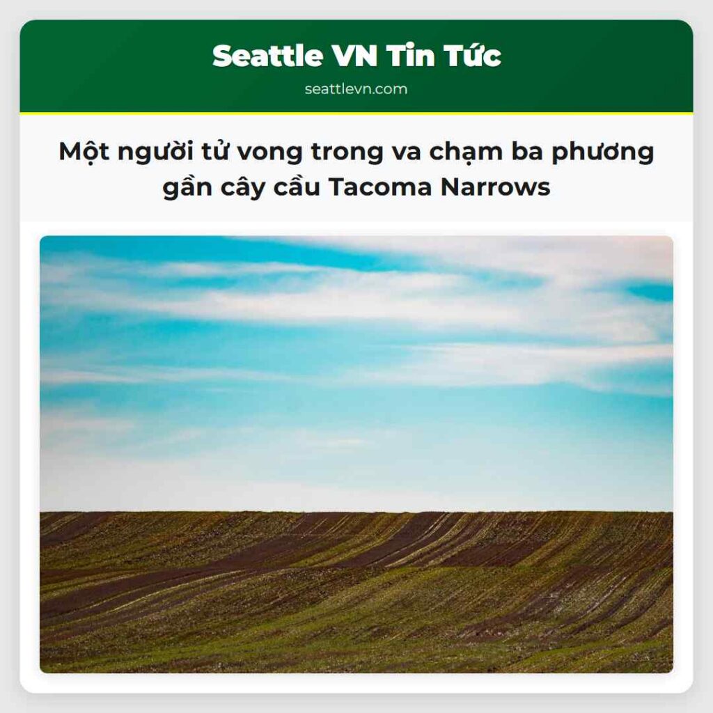 Một người tử vong trong va chạm ba phương gần cây