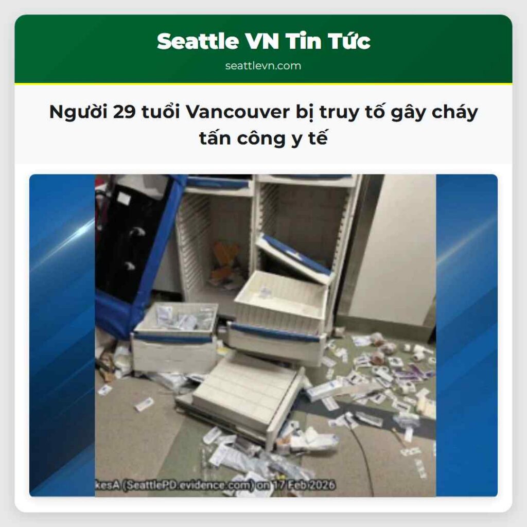 Người 29 tuổi Vancouver bị truy tố gây cháy tấn