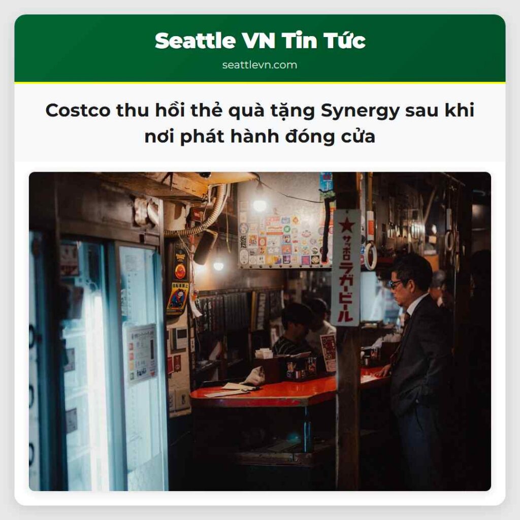Costco thu hồi thẻ quà tặng Synergy sau khi nơi