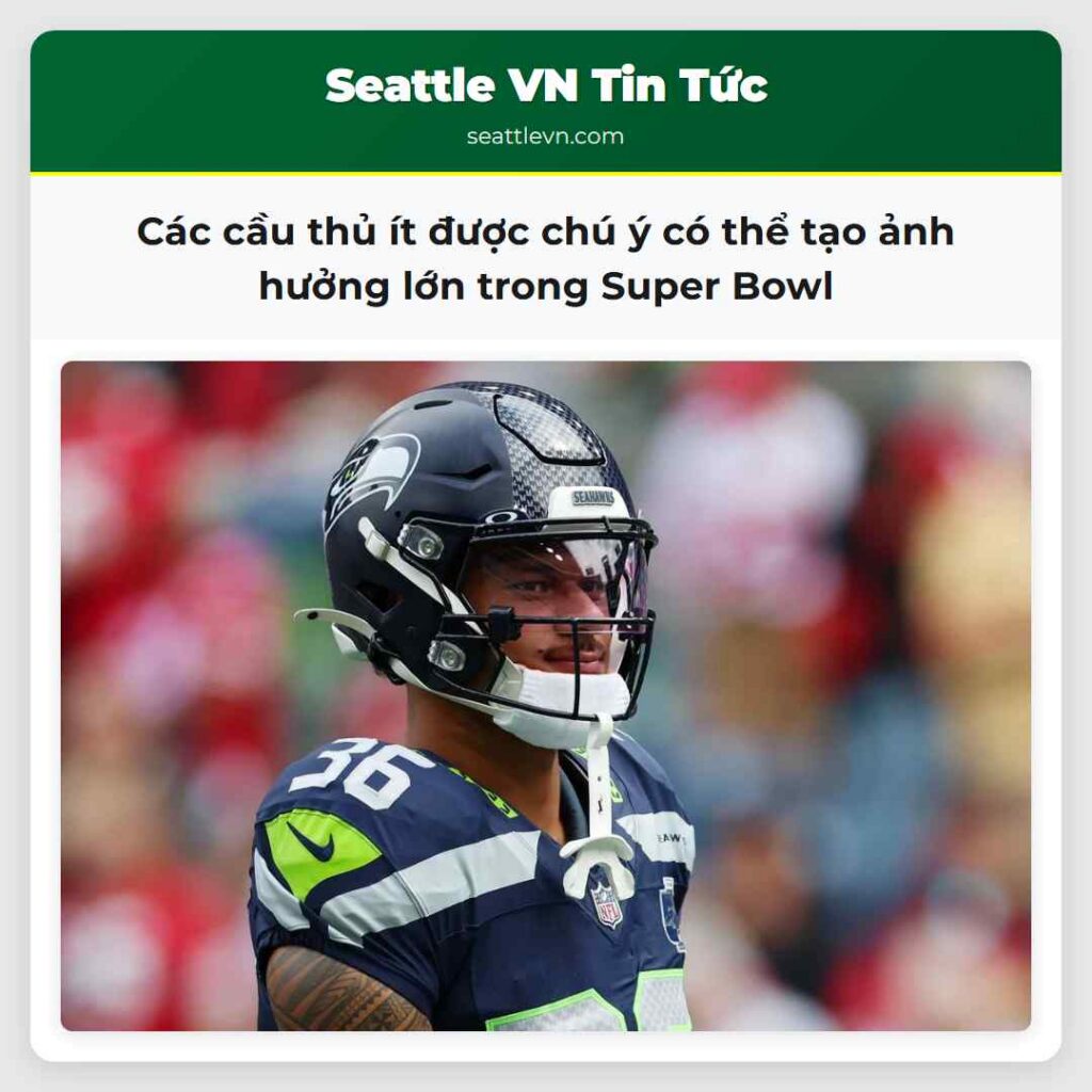 Các cầu thủ ít được chú ý có thể tạo ảnh hưởng