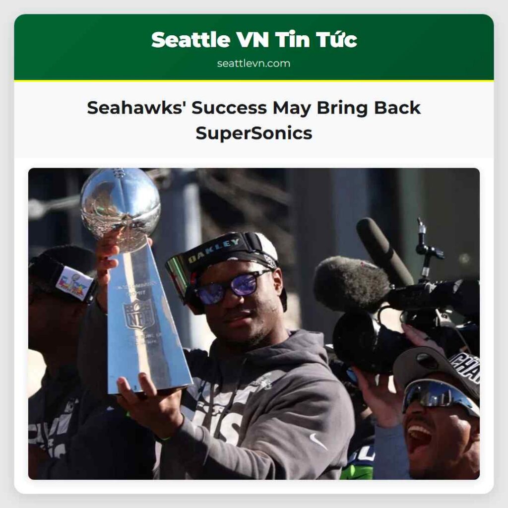 Seahawks' Success May Bring Back SuperSonics