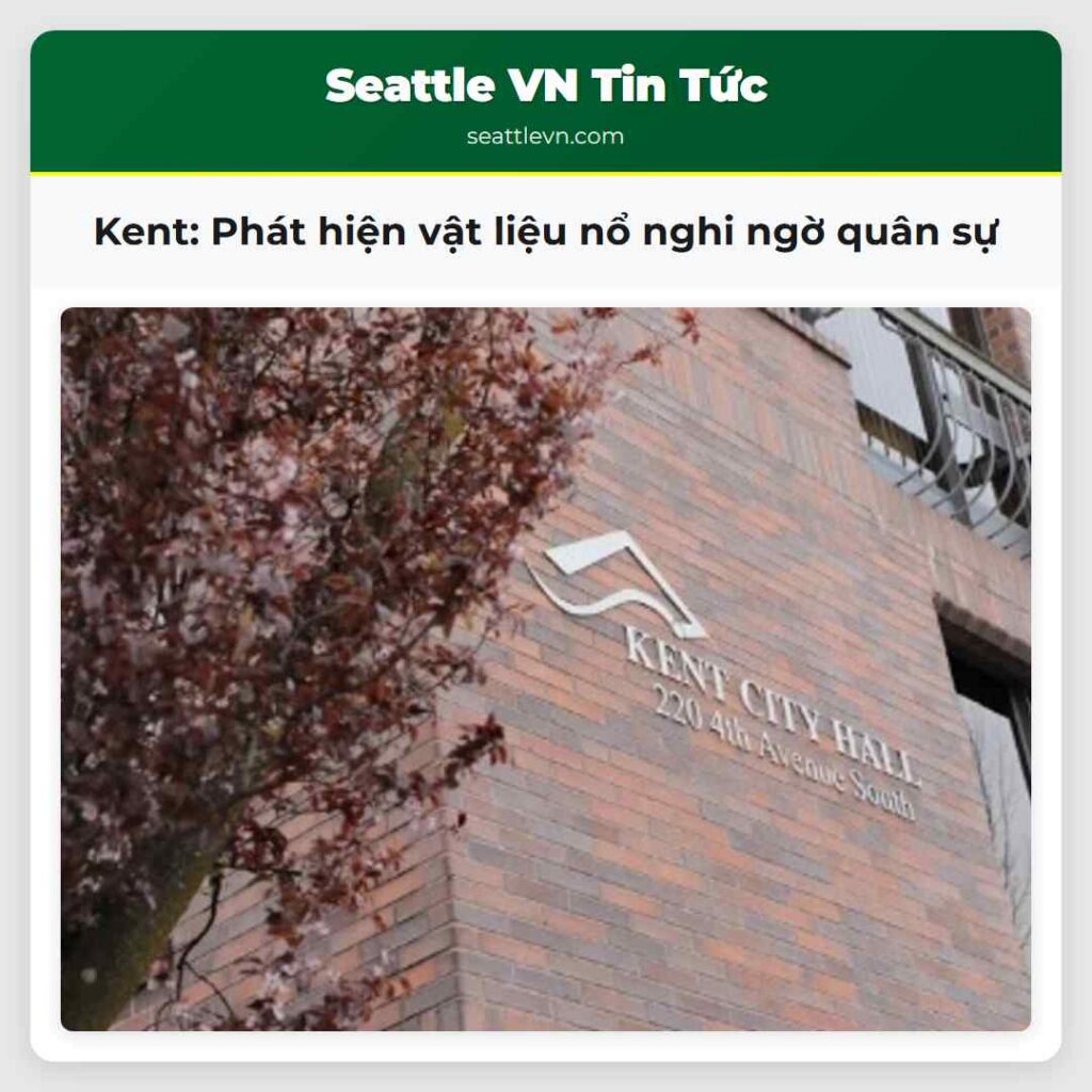 Kent: Phát hiện vật liệu nổ nghi ngờ quân sự