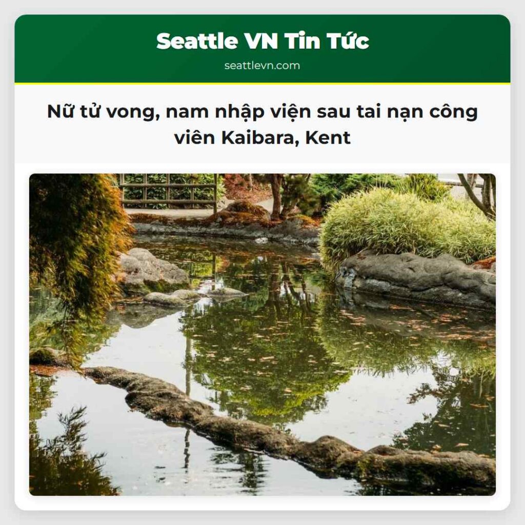 Nữ tử vong, nam nhập viện sau tai nạn công viên