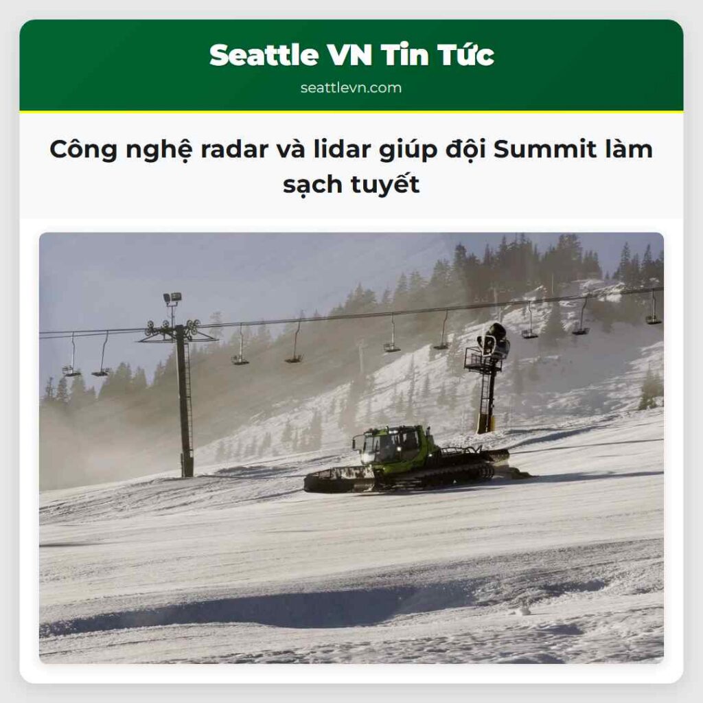 Công nghệ radar và lidar giúp đội Summit làm sạch