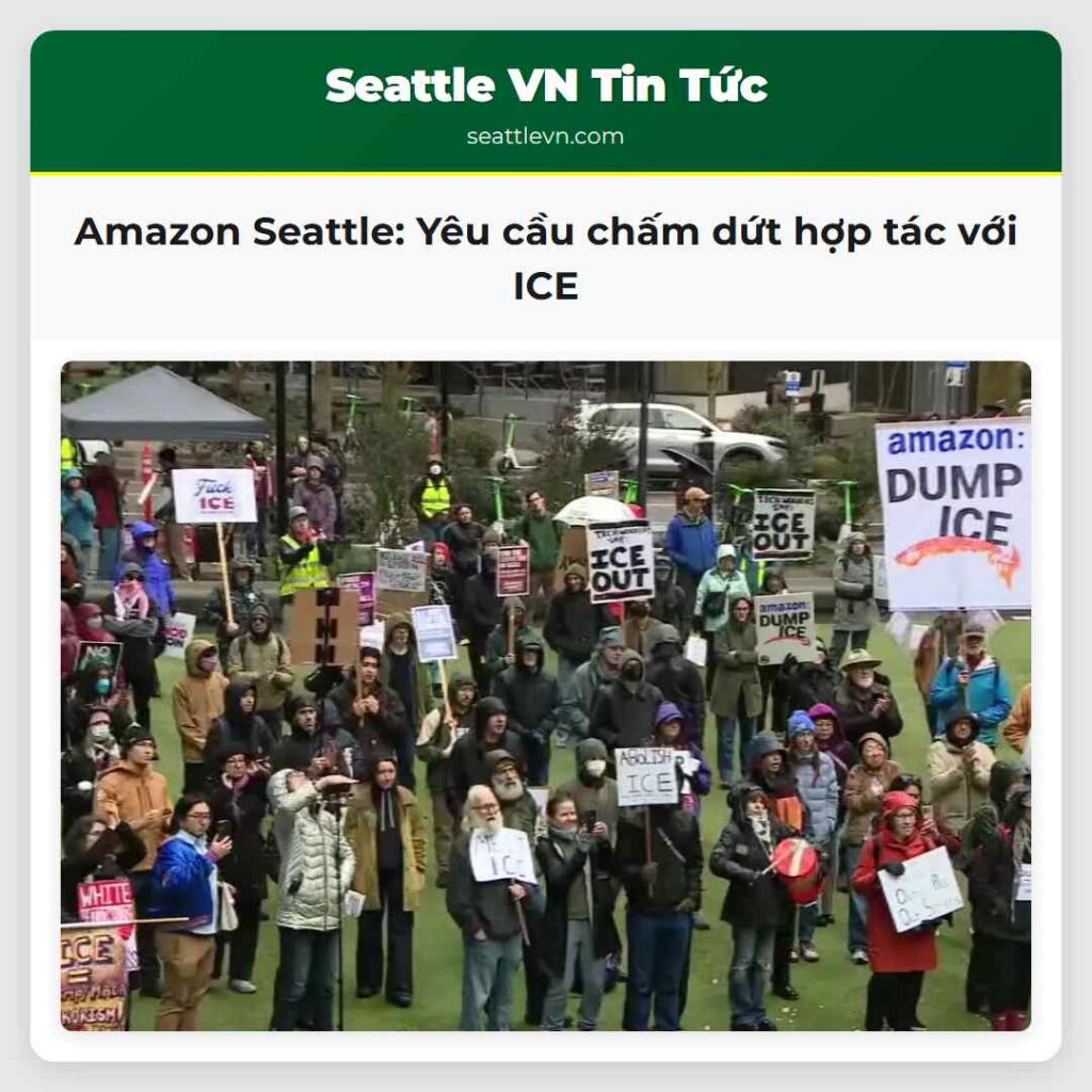 Amazon Seattle: Yêu cầu chấm dứt hợp tác với ICE
