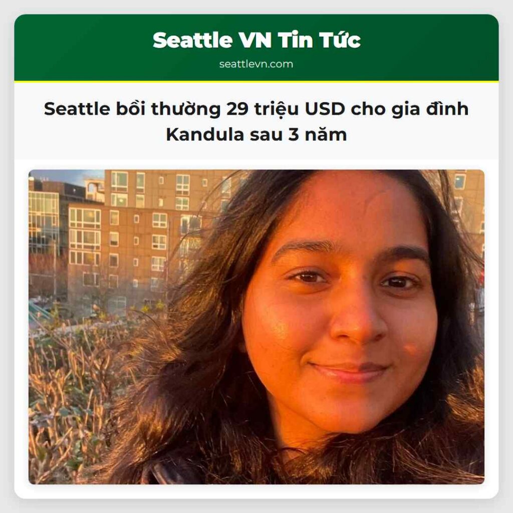 Seattle bồi thường 29 triệu USD cho gia đình