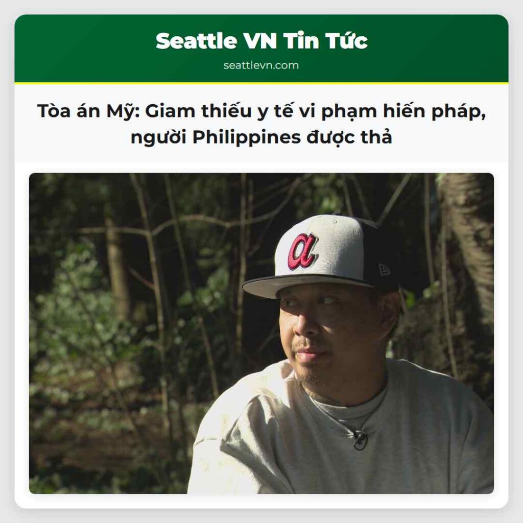 Tòa án Mỹ: Giam thiếu y tế vi phạm hiến pháp,