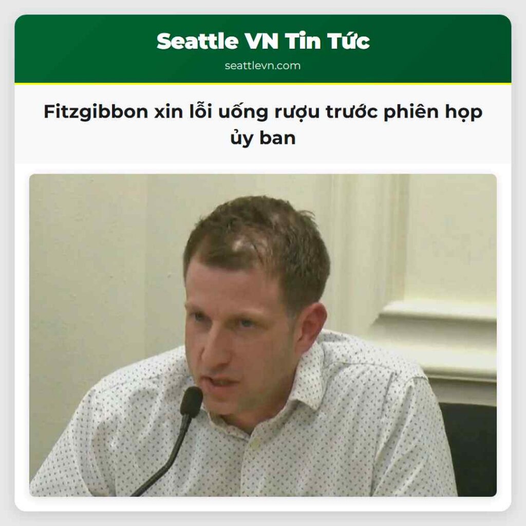 Fitzgibbon xin lỗi uống rượu trước phiên họp ủy
