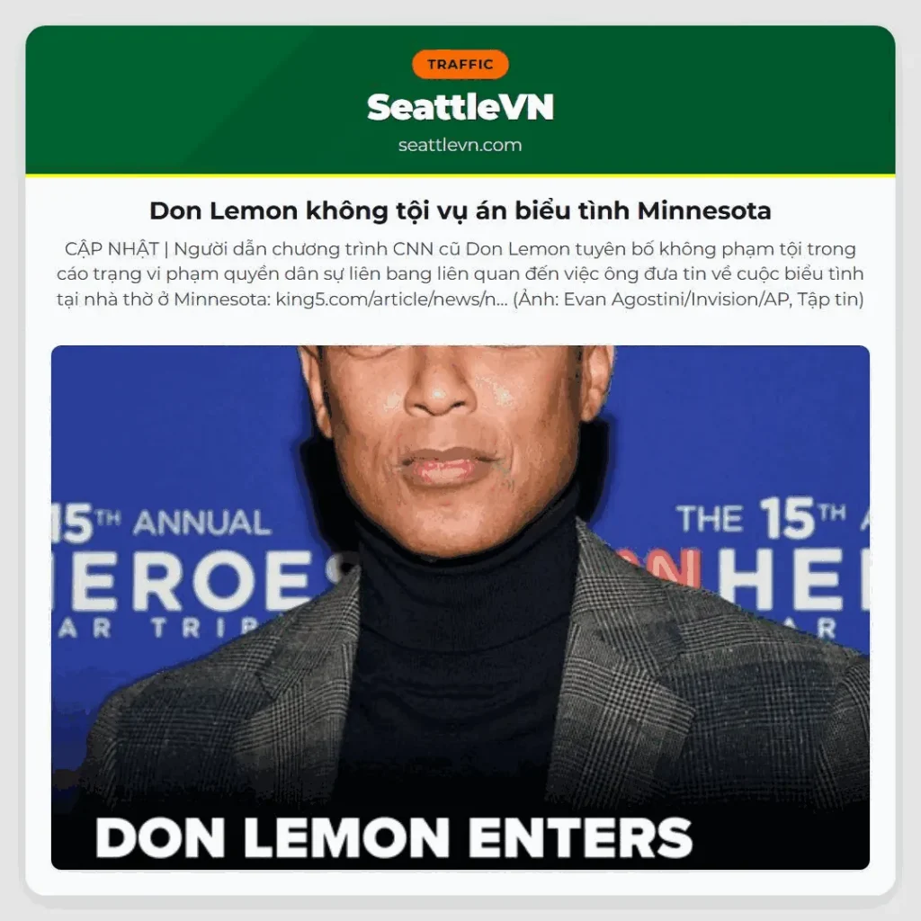Don Lemon không tội vụ án biểu tình Minnesota