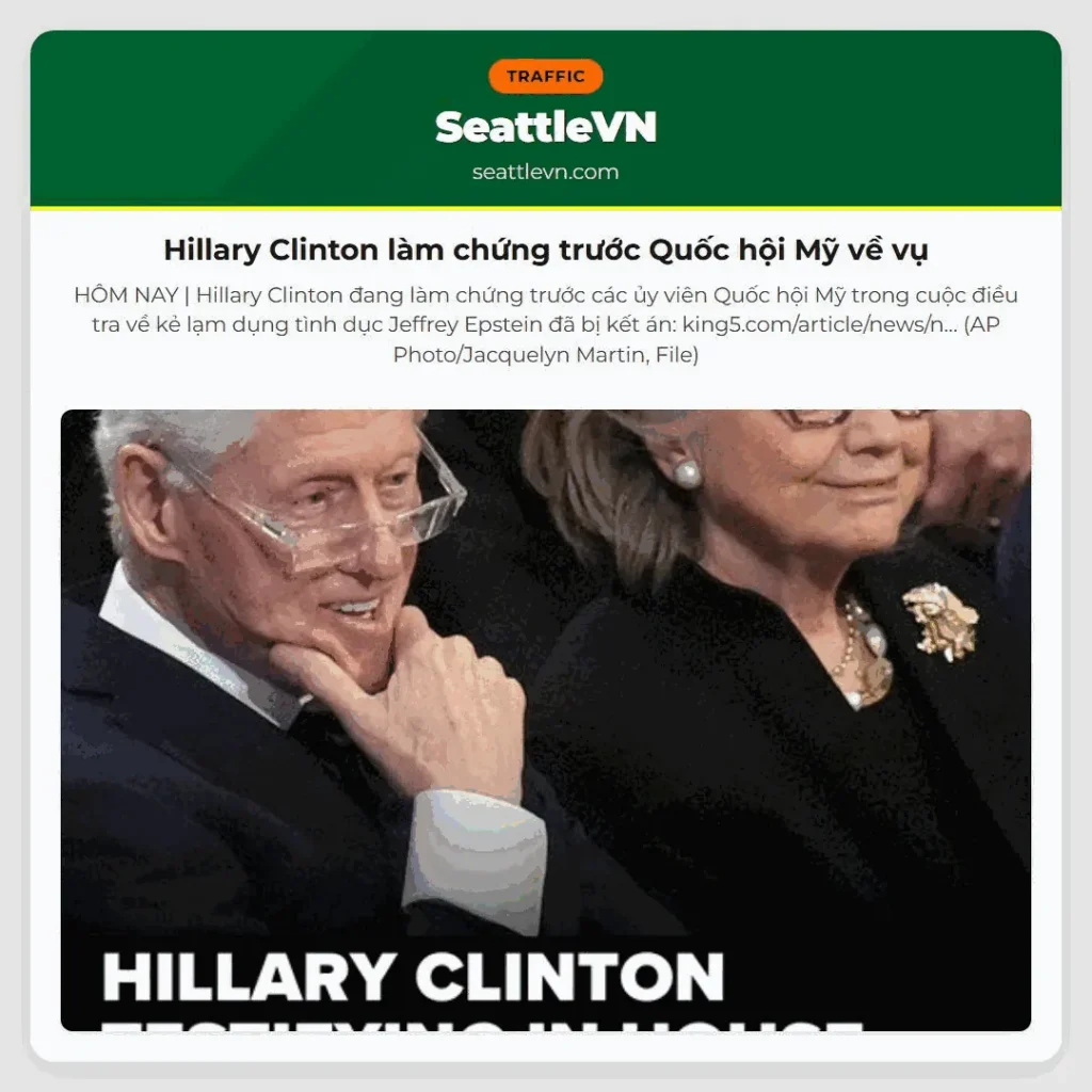 Hillary Clinton làm chứng trước Quốc hội Mỹ về vụ