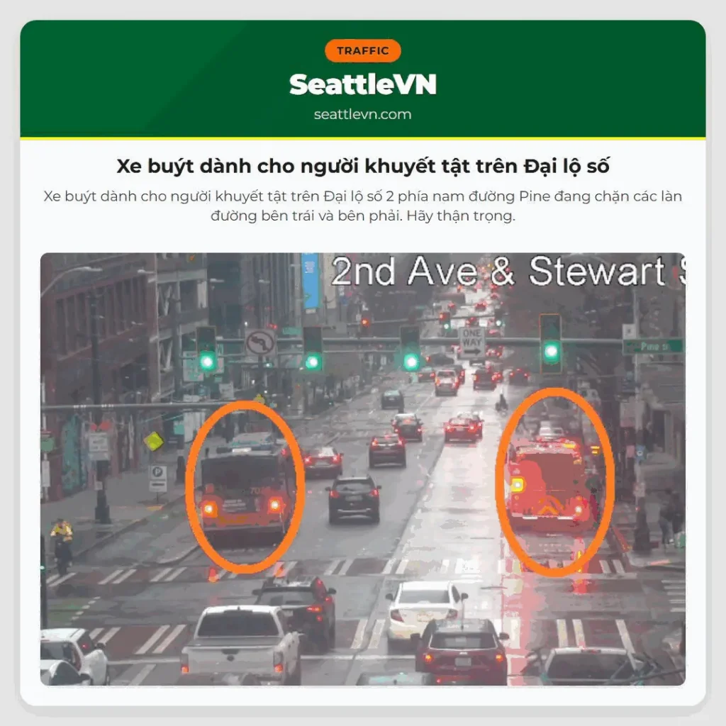 Xe buýt dành cho người khuyết tật trên Đại lộ số