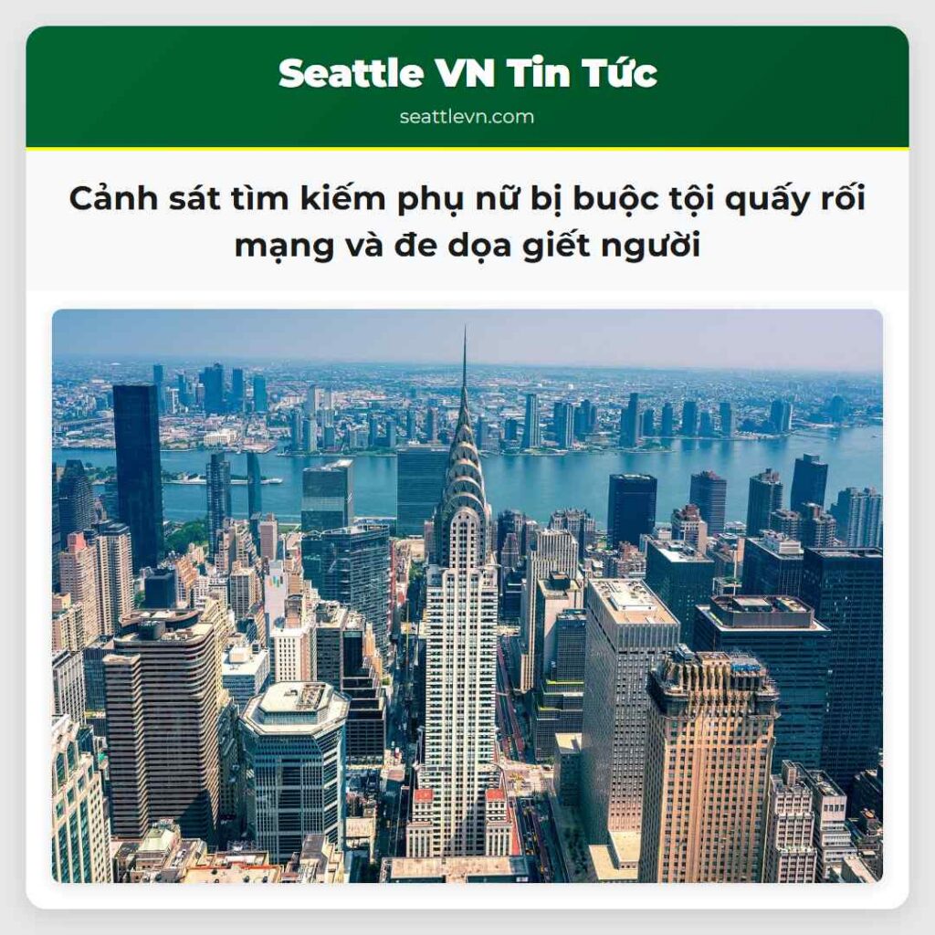 Cảnh sát tìm kiếm phụ nữ bị buộc tội quấy rối